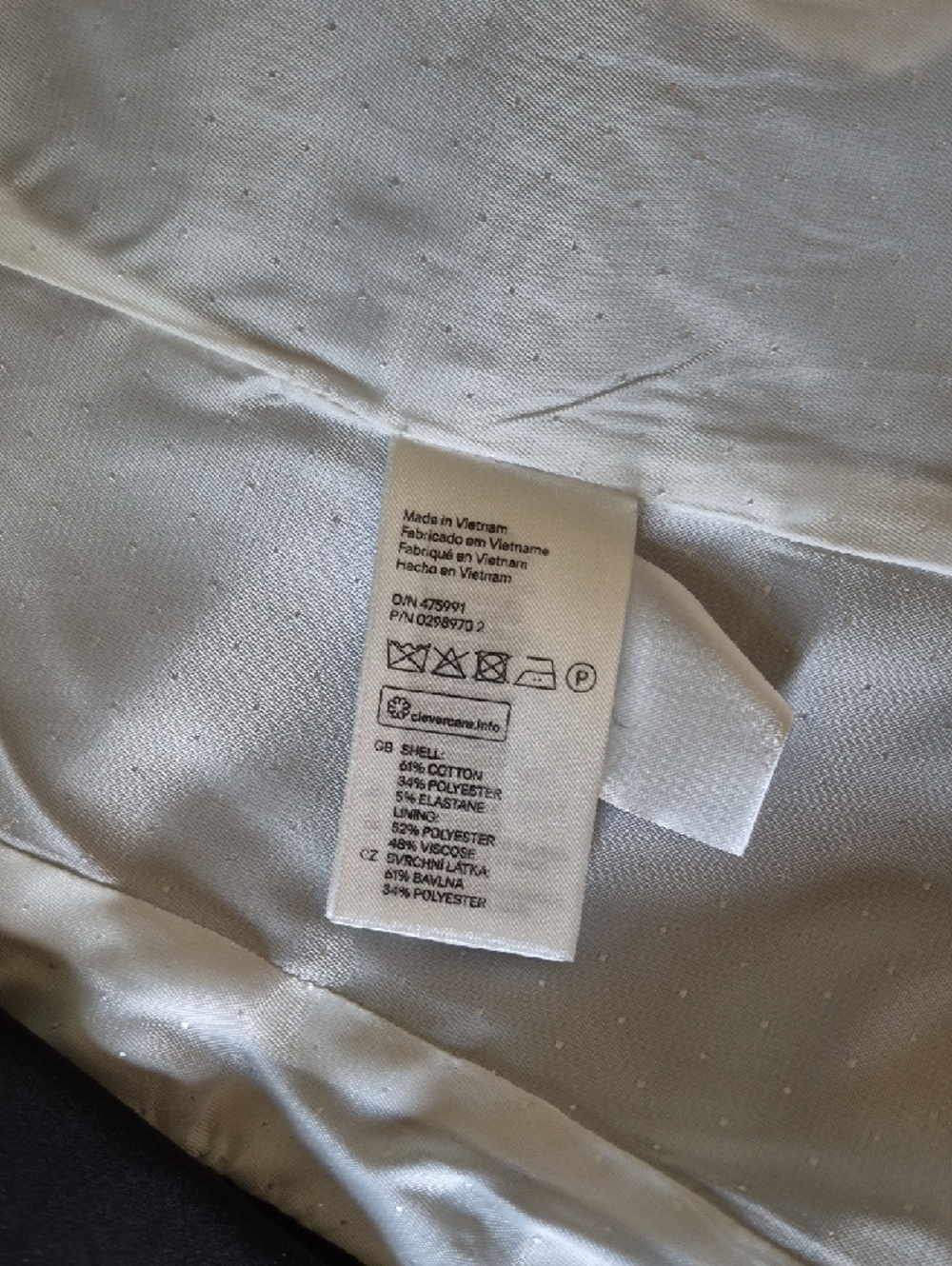H&M Black Single-Button Women's Work Blazer Jacket Size 4 - Picture 6 of 8